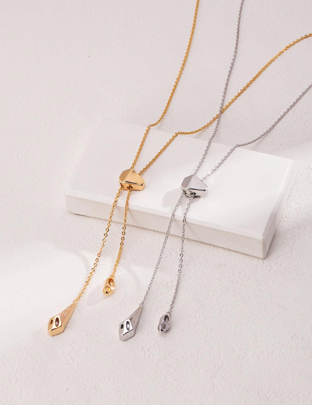 Adjustable Long Pull Pearl Necklaces - Gembea Jewelry