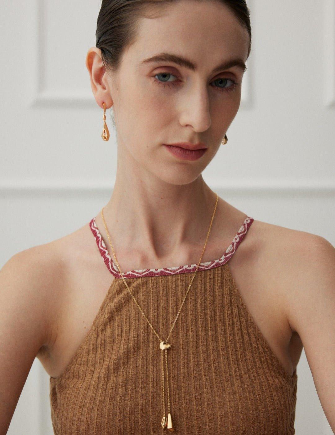 Adjustable Long Pull Pearl Necklaces - Gembea Jewelry