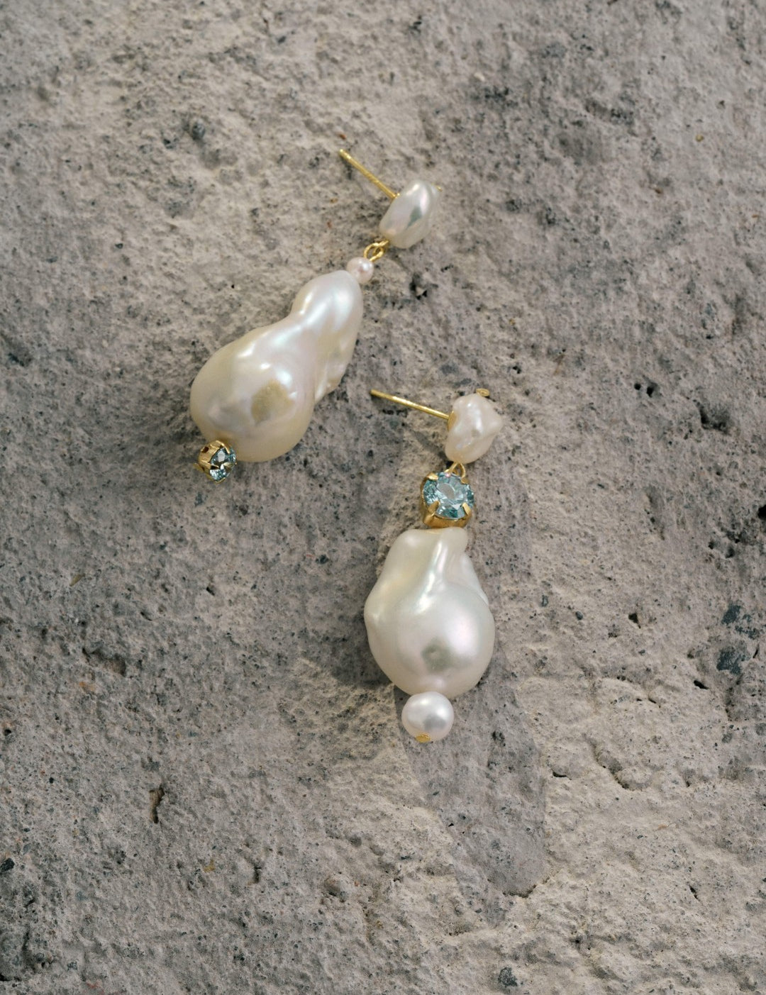 Amalfi Large Baroque Pearl Drop Earrings gembea jewelry