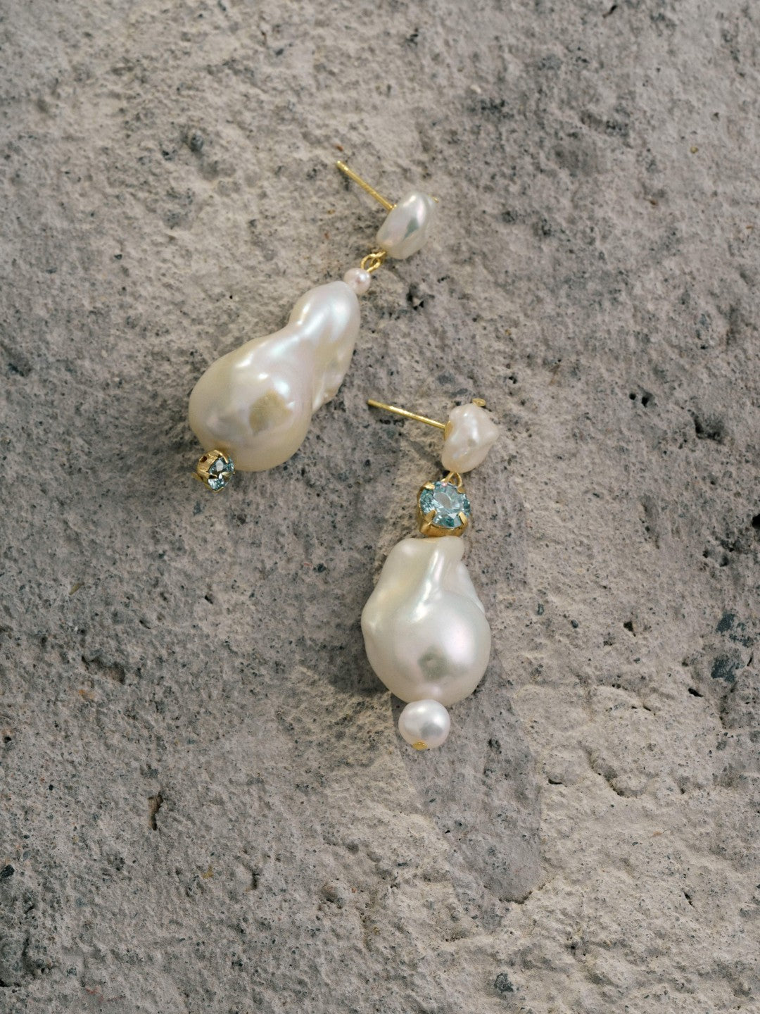Amalfi Large Baroque Pearl Drop Earrings gembea jewelry