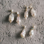 Amalfi Large Baroque Pearl Drop Earrings gembea jewelry