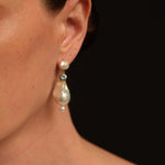 Amalfi Large Baroque Pearl Drop Earrings gembea jewelry