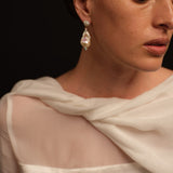 Amalfi Large Baroque Pearl Drop Earrings gembea jewelry