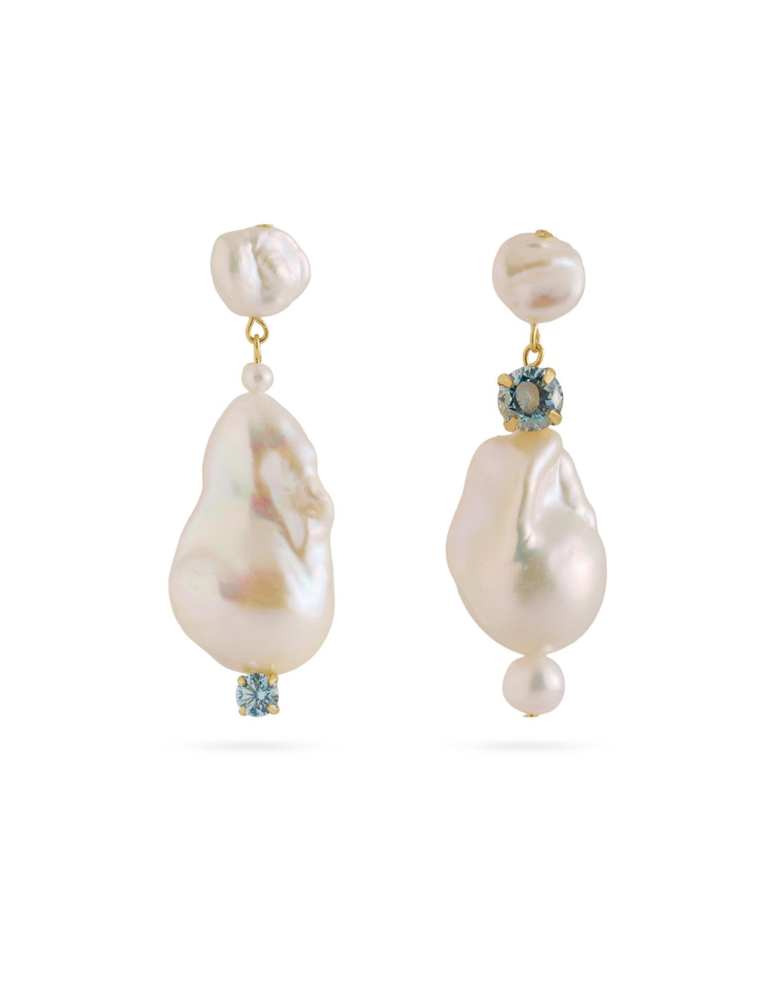 Amalfi Large Baroque Pearl Drop Earrings gembea jewelry