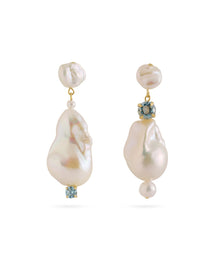 Amalfi Large Baroque Pearl Drop Earrings gembea jewelry