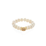 Amalfi Pearl Beaded Ring with Cubic zirconia gembea jewelry