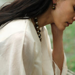 Amber Oak Tiger's Eye Earrings gembea jewelry