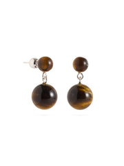 Amber Oak Tiger's Eye Earrings gembea jewelry