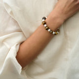 Amber Oak Tiger's Eye Pearl Bracelet gembea jewelry