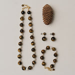 Amber Oak Tiger's Eye Pearl Bracelet gembea jewelry