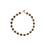 Amber Oak Tiger's Eye Pearl Necklace gembea jewelry
