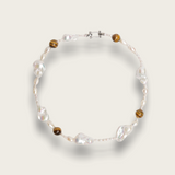 Amber Baroque Pearl Necklace gembea jewelry