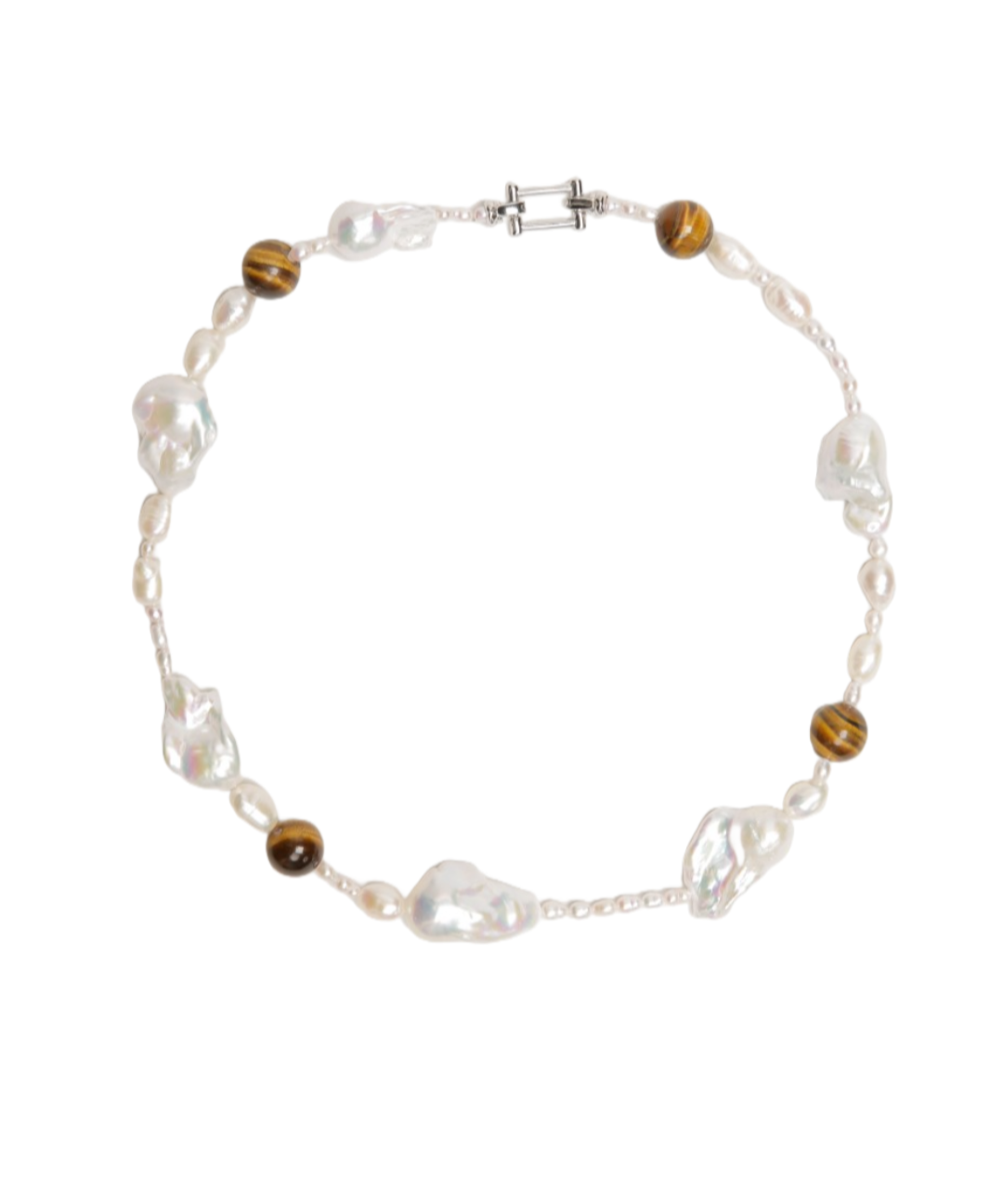 Amber Baroque Pearl Necklace gembea jewelry