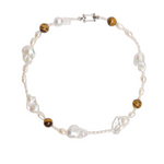 Amber Baroque Pearl Necklace gembea jewelry