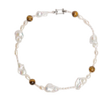 Amber Baroque Pearl Necklace gembea jewelry