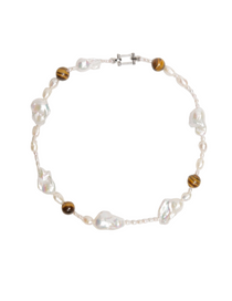 Amber Baroque Pearl Necklace gembea jewelry