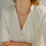 Amethyst Rice Pearl Necklace - Gembea Jewelry