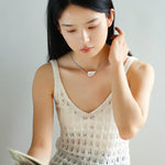 Sea's Embrace Series Aquamarine Pearl Necklace - Gembea Jewelry