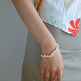 Asymmetrical Freshwater Pearl Bracelet