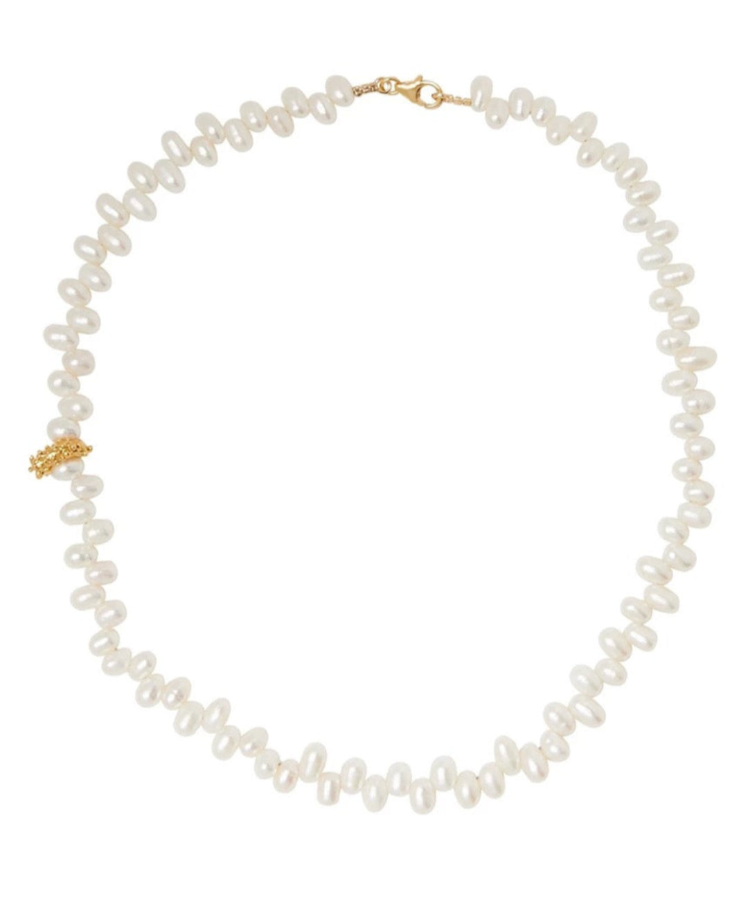 Asymmetrical Freshwater Pearl Necklace gembea jewelry