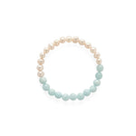Azure Whisper Aquamarine Freshwater Pearl Bracelet gembea jewelry