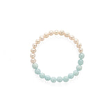 Azure Whisper Aquamarine Freshwater Pearl Bracelet gembea jewelry