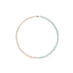 Azure Whisper Aquamarine Freshwater Pearl Necklace gembea jewelry