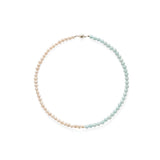 Azure Whisper Aquamarine Freshwater Pearl Necklace gembea jewelry