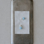 Azure Whisper Aquamarine Pearl Drop Earrings gembea jewelry