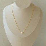 Overlay Natural Pearl Pendant Necklace