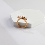 Gembea Jewelry Balance Beam Pearl Ring