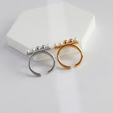 Gembea Jewelry Balance Beam Pearl Ring