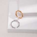 Bamboo Knot Sterling Silver Ring - Gembea Jewelry