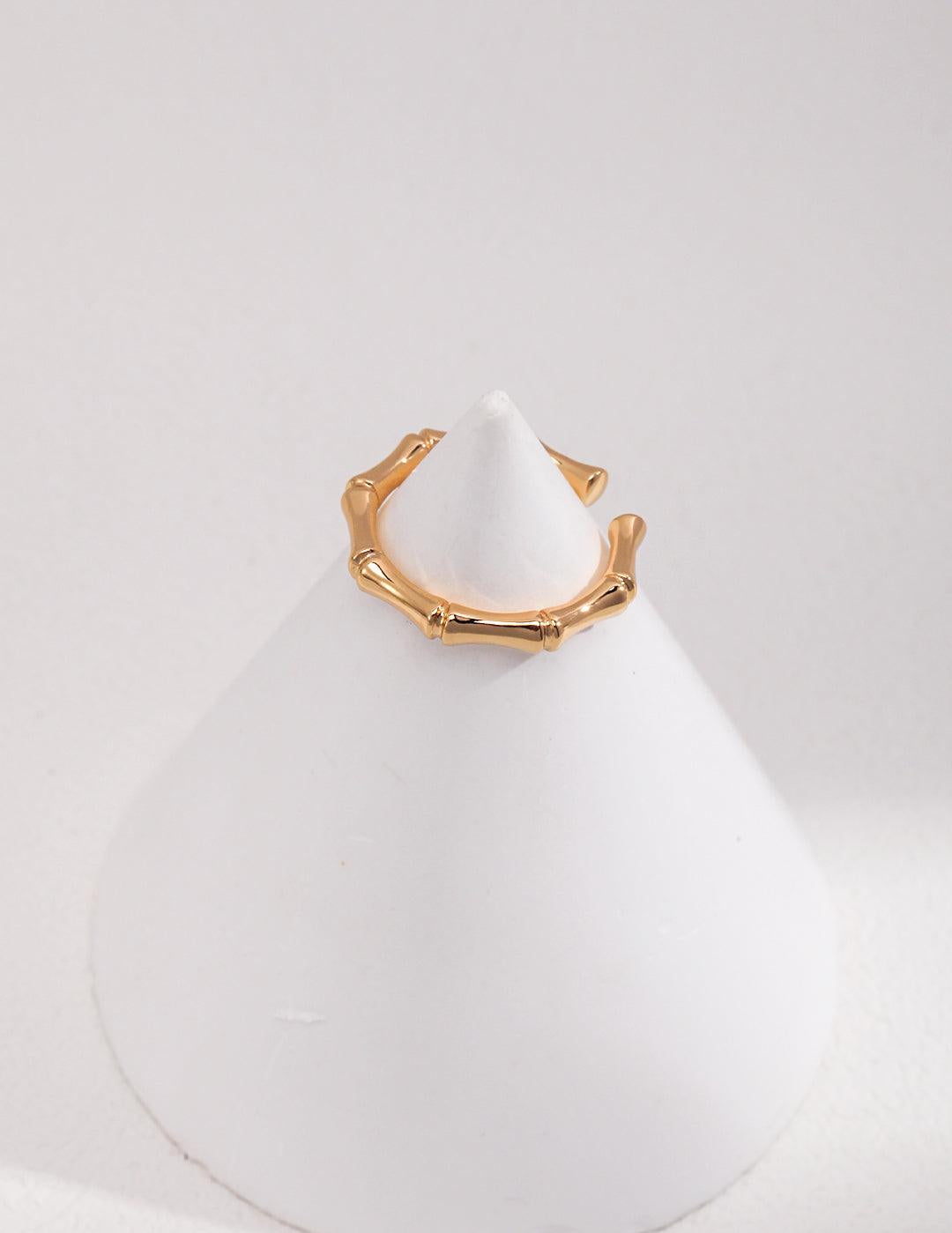 Bamboo Knot Sterling Silver Ring - Gembea Jewelry