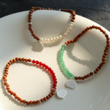 Barbie Sandalwood Pearl Stretch Bracelet gembea jewelry