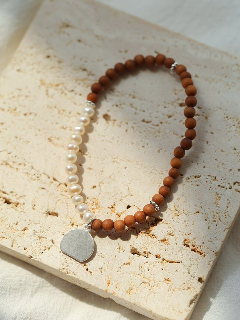 Barbie Sandalwood Pearl Stretch Bracelet gembea jewelry