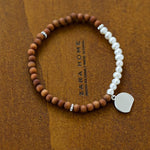 Barbie Sandalwood Pearl Stretch Bracelet gembea jewelry