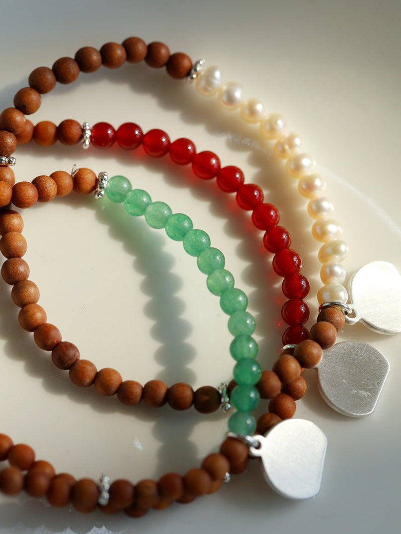 Barbie Sandalwood Pearl Stretch Bracelet gembea jewelry