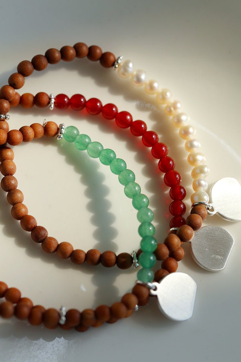 Barbie Sandalwood Pearl Stretch Bracelet gembea jewelry