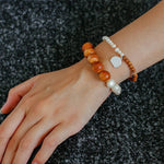 Barbie Sandalwood Pearl Stretch Bracelet gembea jewelry