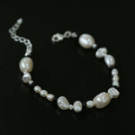 Baroque Pearl Black Agate Beaded Bracelet - Gembea Jewelry