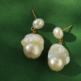 Baroque Pearl Drop Earrings - Gembea Jewelry