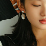 Baroque Pearl Drop Earrings - Gembea Jewelry
