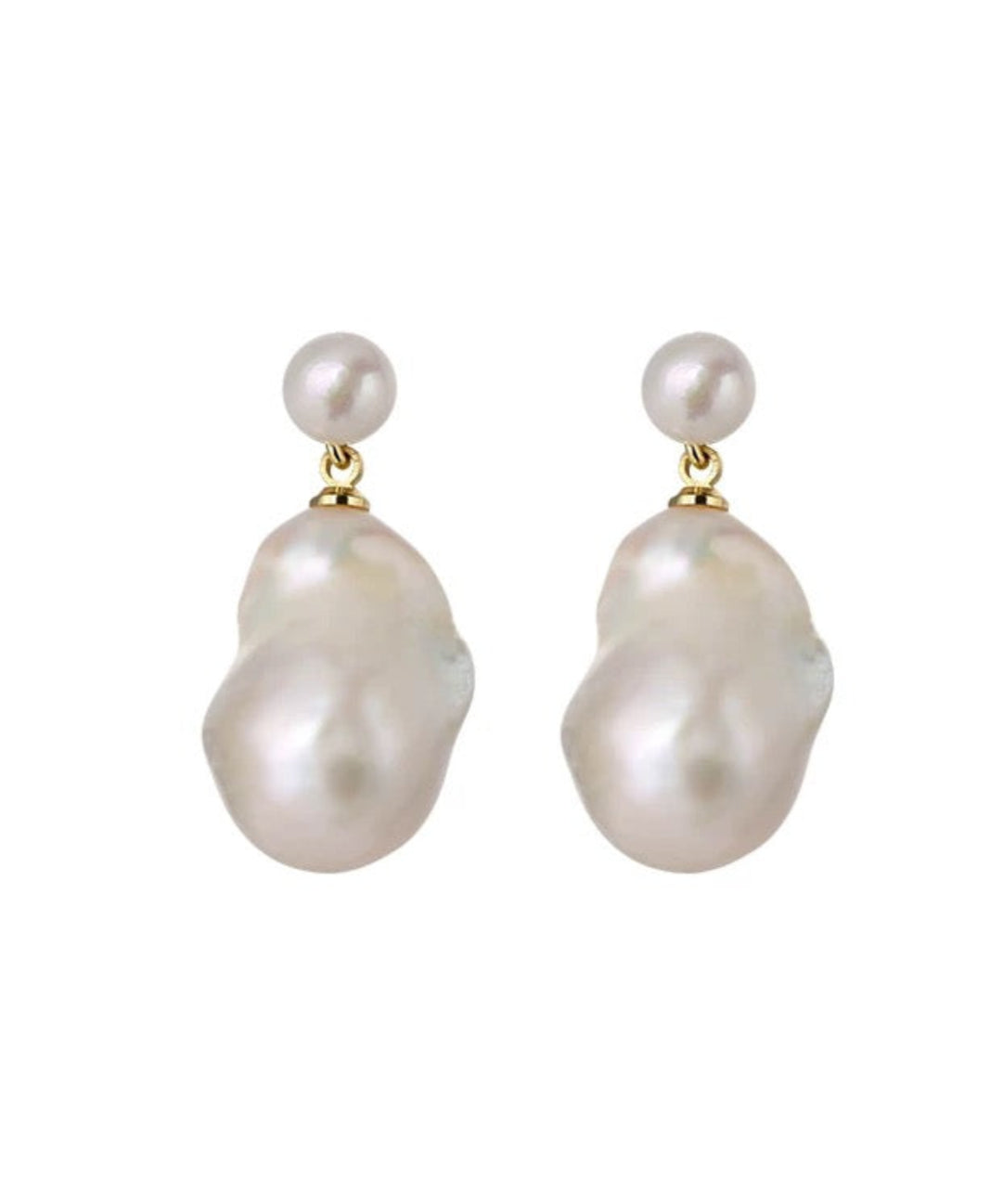 Baroque Pearl Drop Earrings gembea jewelry