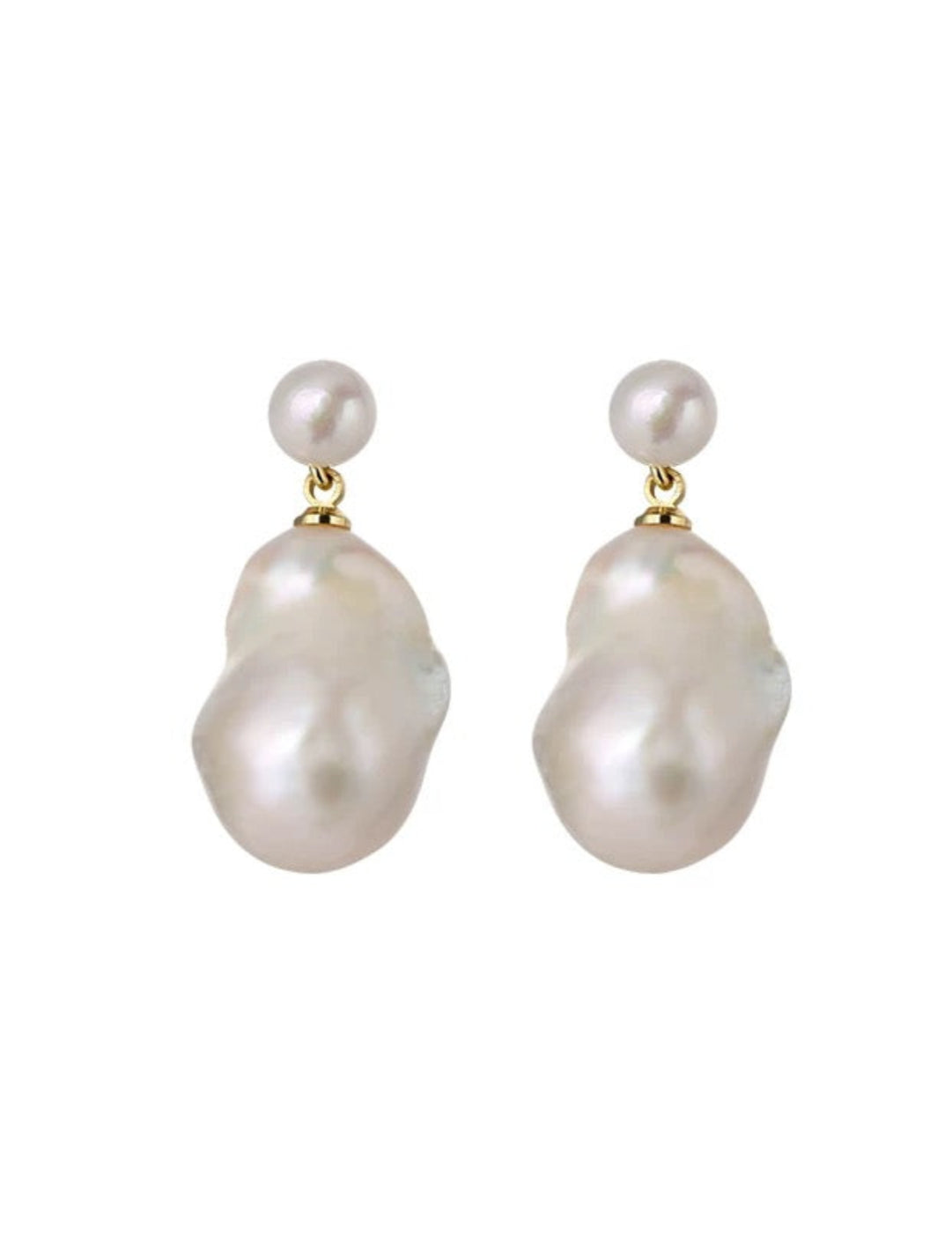 Baroque Pearl Drop Earrings gembea jewelry