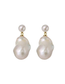 Baroque Pearl Drop Earrings gembea jewelry