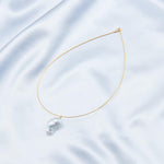 Baroque Pendant 18K Gold Chain Collar Necklace - Gembea Jewelry