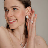 Gembea Jewelry Baroque Pearl Zircon Ring