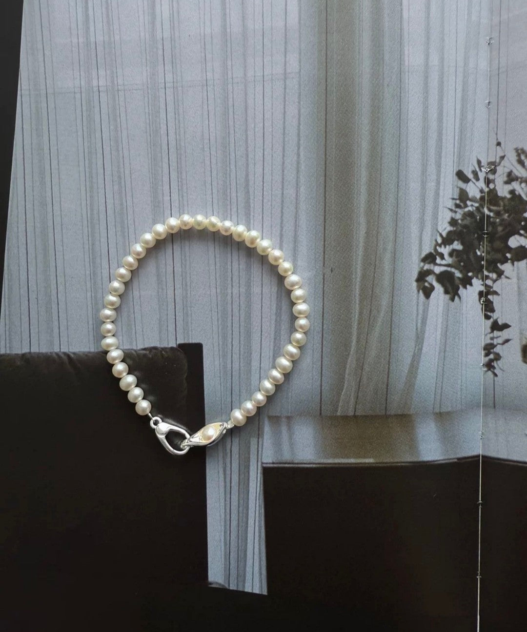 Bean Pod Freshwater Pearl Beaded Bracelet gembea jewelry