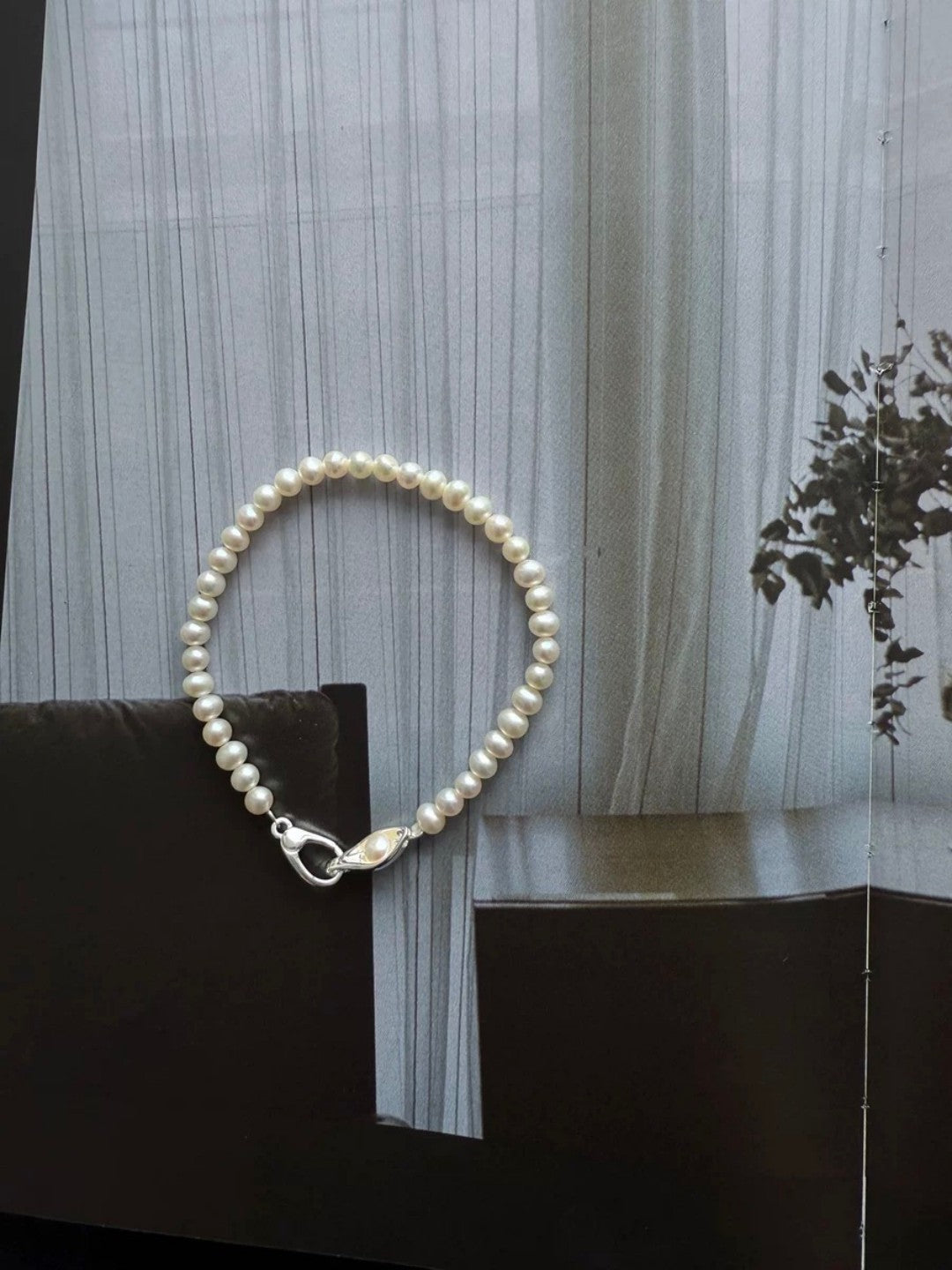 Bean Pod Freshwater Pearl Beaded Bracelet gembea jewelry